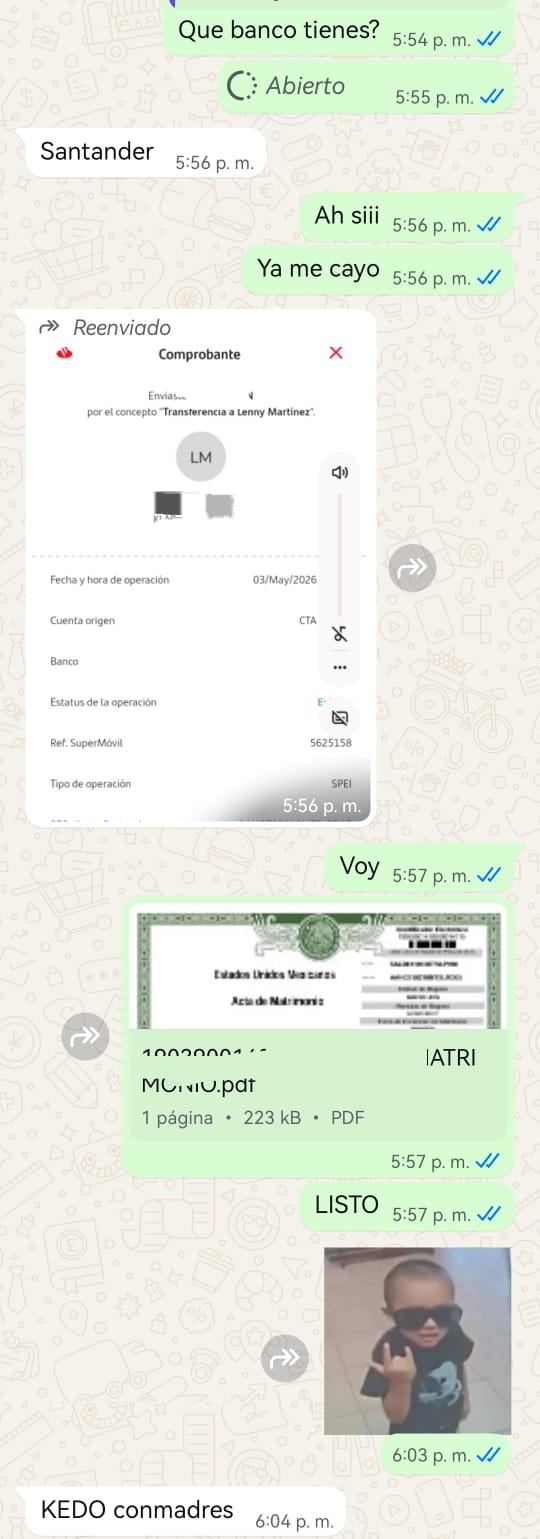 Opinión de cliente sobre trámites en línea en México
